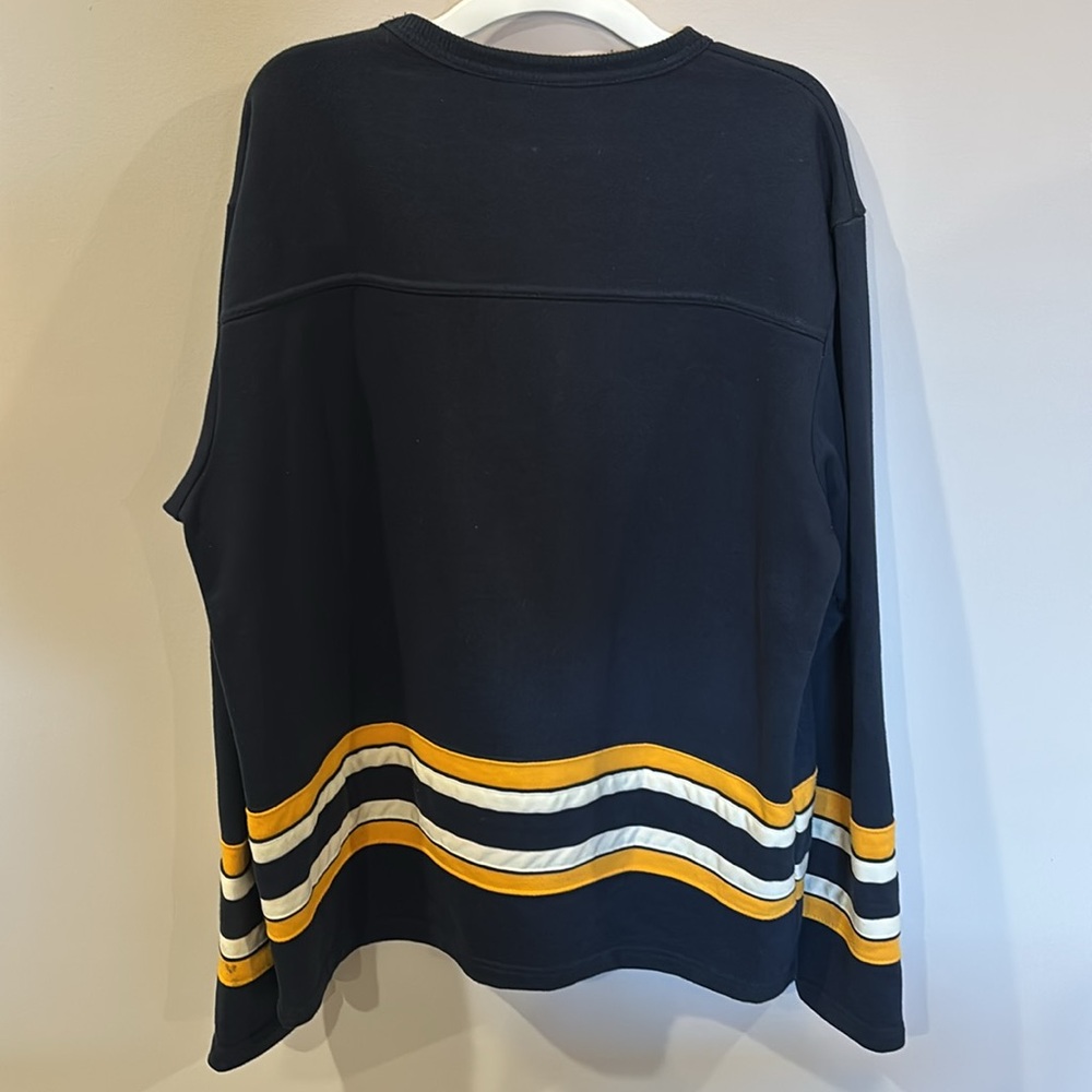 West Virginia University WVU Champion Long Sleeved Crewneck Hockey Style Shirt - Picture 5 of 5
